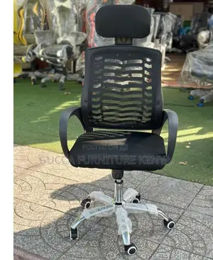 Office Chairs: Office Large Headrest Fishbone Swivel Chair