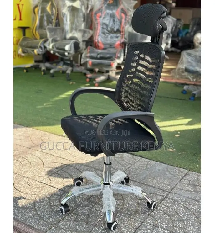 Office Chairs: Office Large Headrest Fishbone Swivel Chair