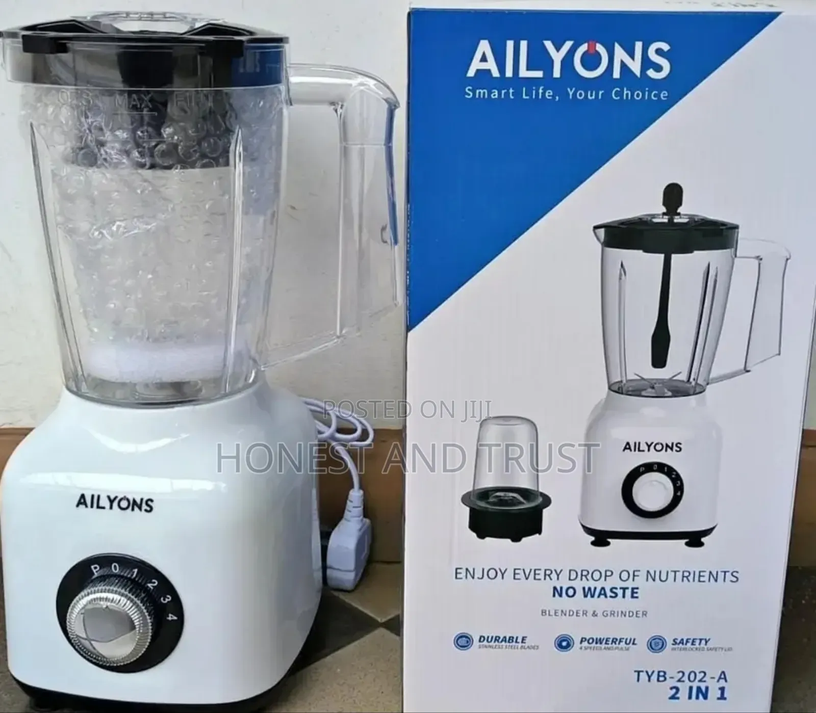 Blender, 4 Speed Ailyons 2 in 1 Blender