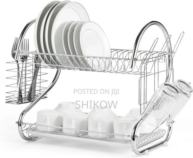 Dish Rack 2tiers Stainless