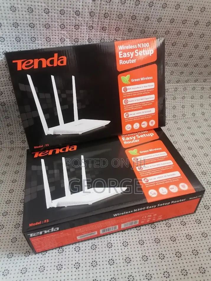 Fabulous 
Tenda F3 N300 300mbps Wifi Router