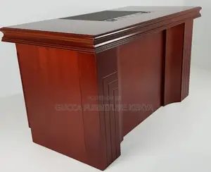Office Tables: 140cm Executive Home Office Desk in Mahogany