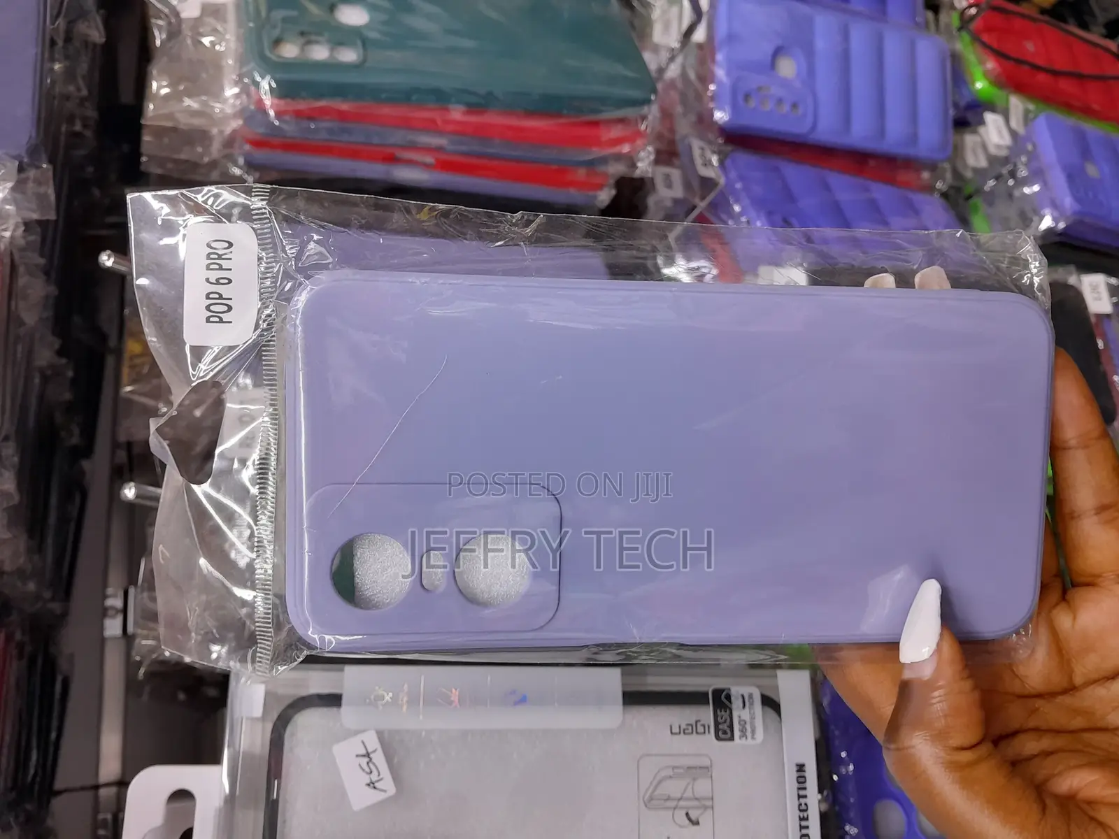 Case for Tecno Pop 6 Pro Smooth Soft Silicon Purple