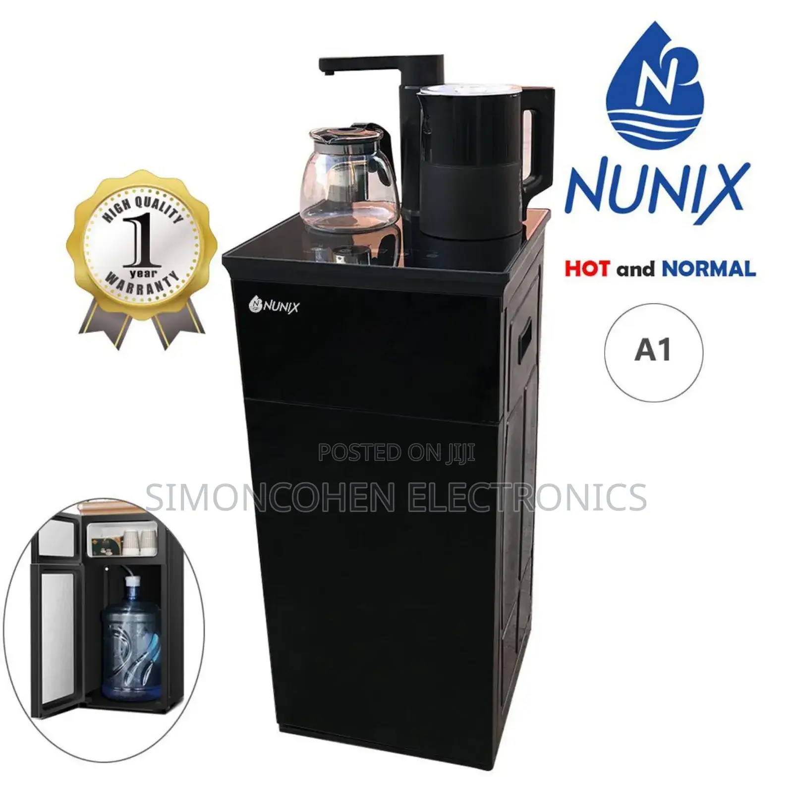 Nunix A1 Hot and Normal Bottom Load Water Dispenser