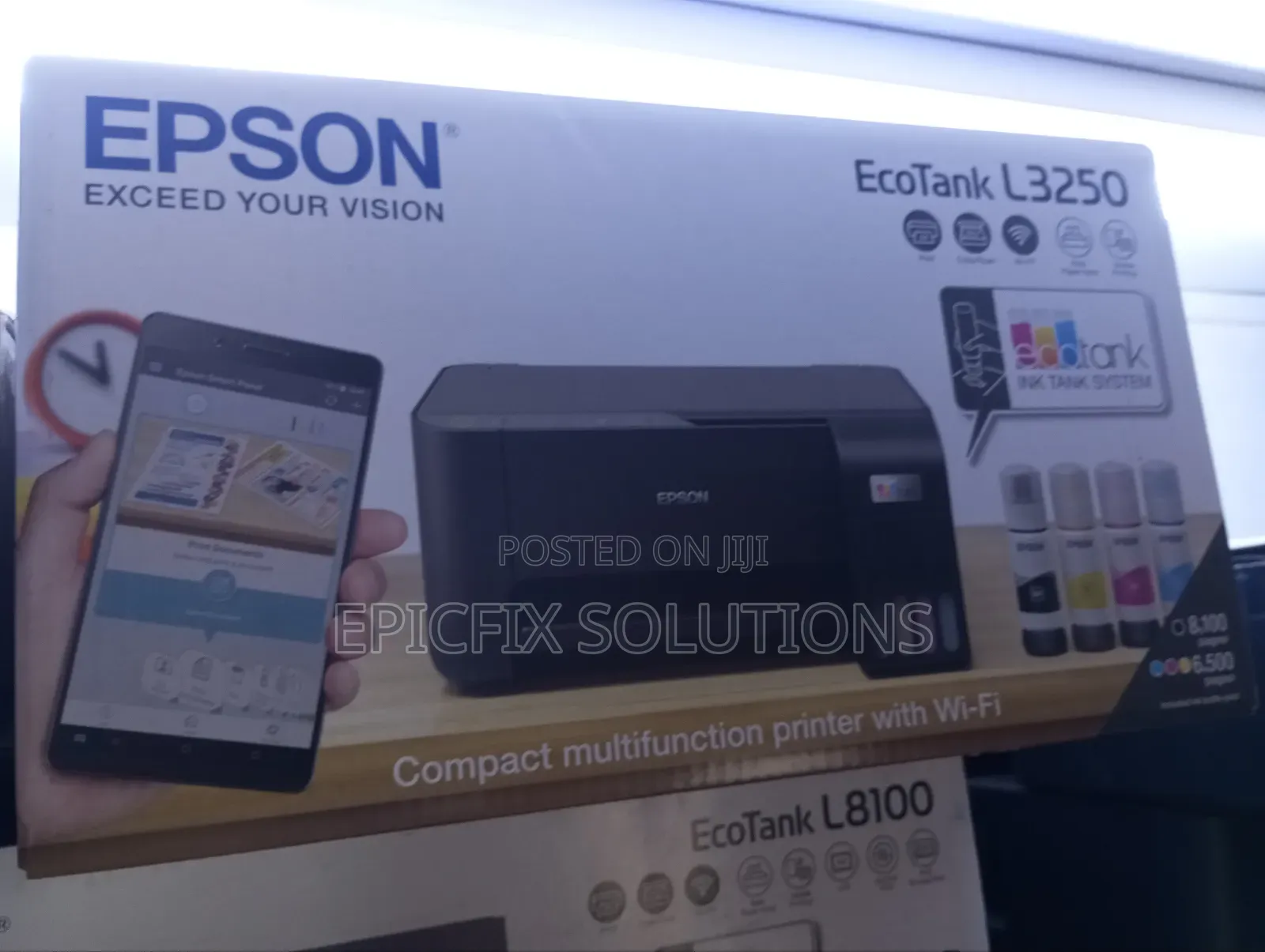 Exceed Your Vision With L3250 Wireless Brand New Printer