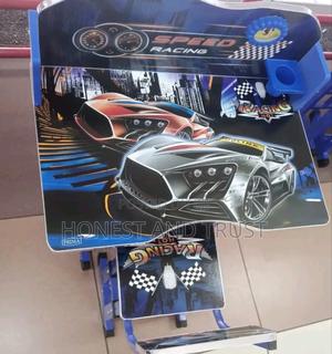 Kids Study Desk Adjustable Kids Study Table Desk Blue - thumbnail 2