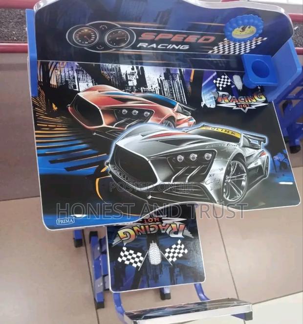 Kids Study Desk Adjustable Kids Study Table Desk Blue - main view