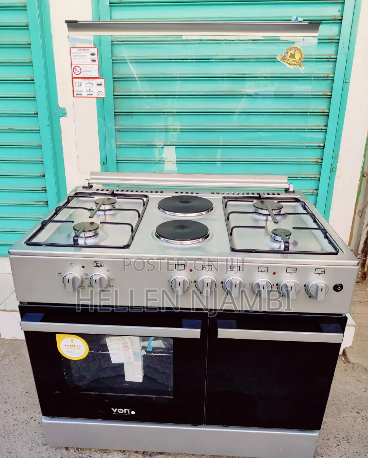 *Von Cooker 4 Gas + 2 Electric Vcf964241nfs
