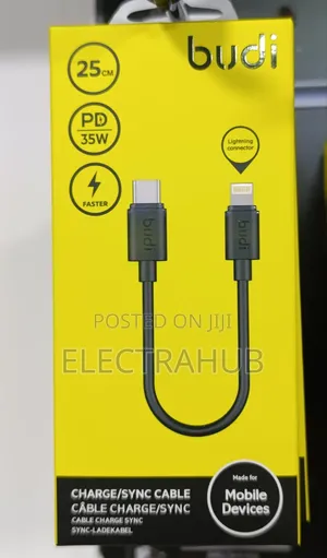 Budi Type C to Lightning 25cm Power Bank Cable