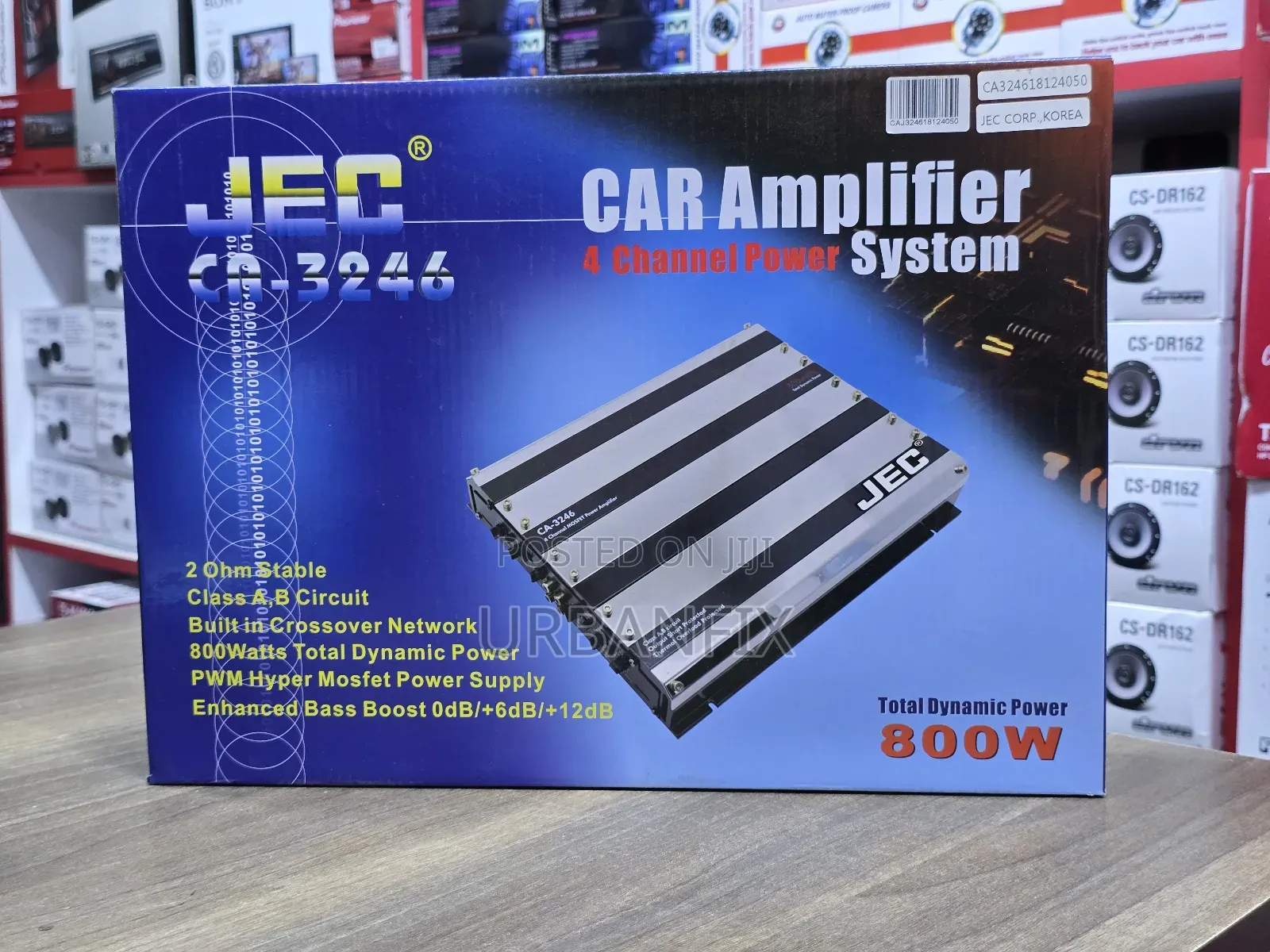 Jec 800watts Bridgeable 4 Channel Car Amplifier