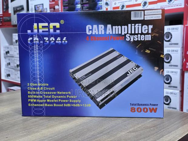 Jec 800watts Bridgeable 4 Channel Car Amplifier