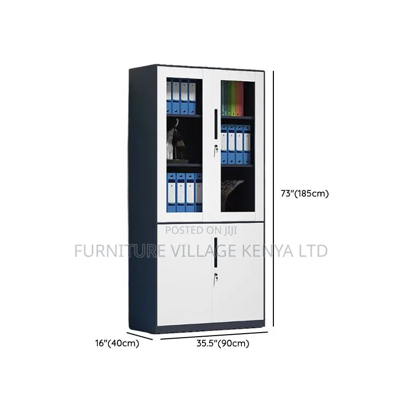 Water-Resistant Office Storage Unit With Flexible Shelf
