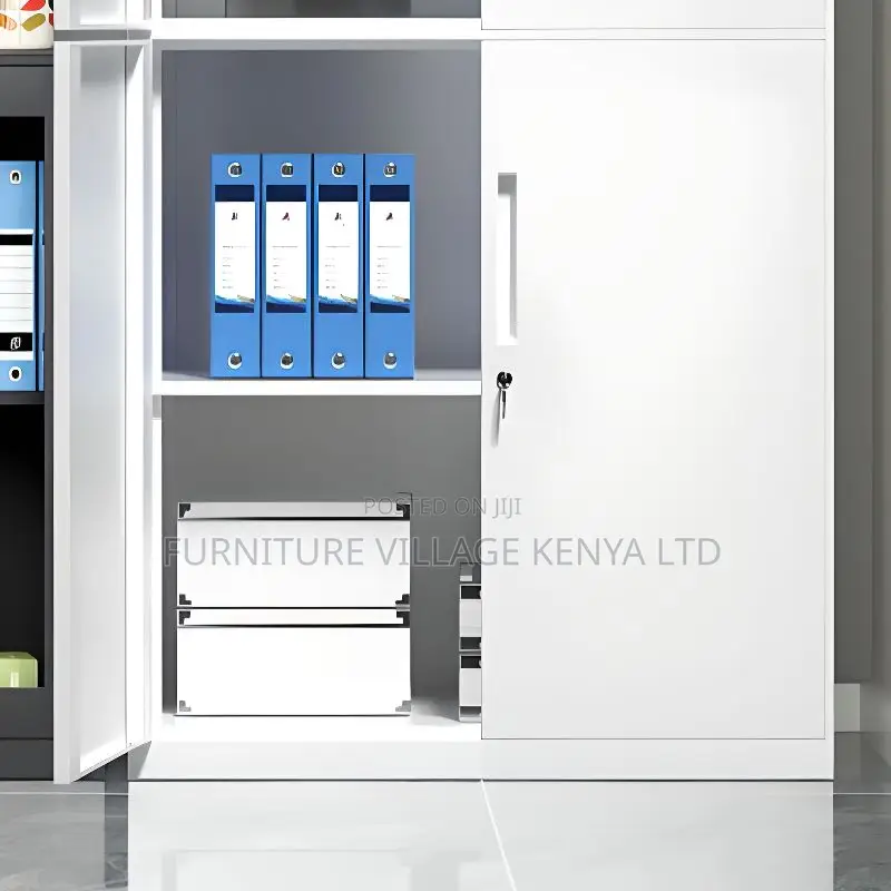 Water-Resistant Office Storage Unit With Flexible Shelf
