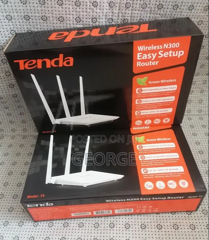 Sure Bet Tenda F3 N300 300mbps Wifi Router