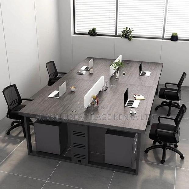 Office Workstations; 4-Way Modular Workspace With Storage