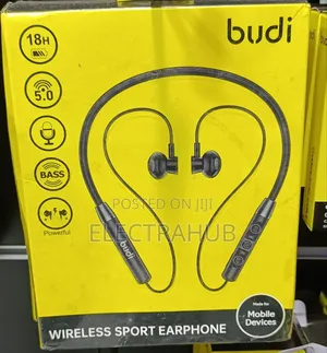 Budi 18hrs Playtime Wireless Sport Earphones New Sealed