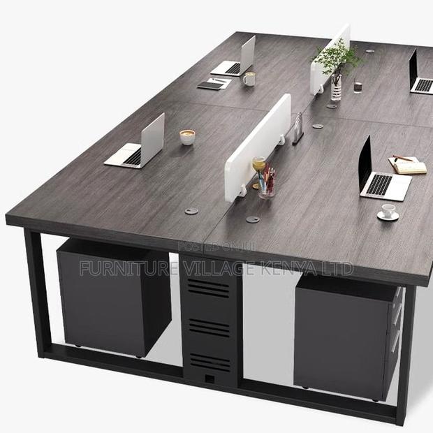 Office Workstations; 4-Way Modular Workspace With Storage - thumbnail 4