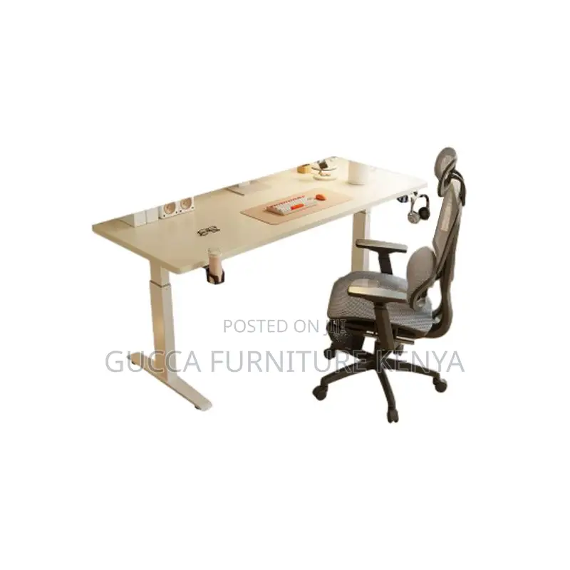 Office Tables: Moves Up and Down Automated 140cm Office Desk