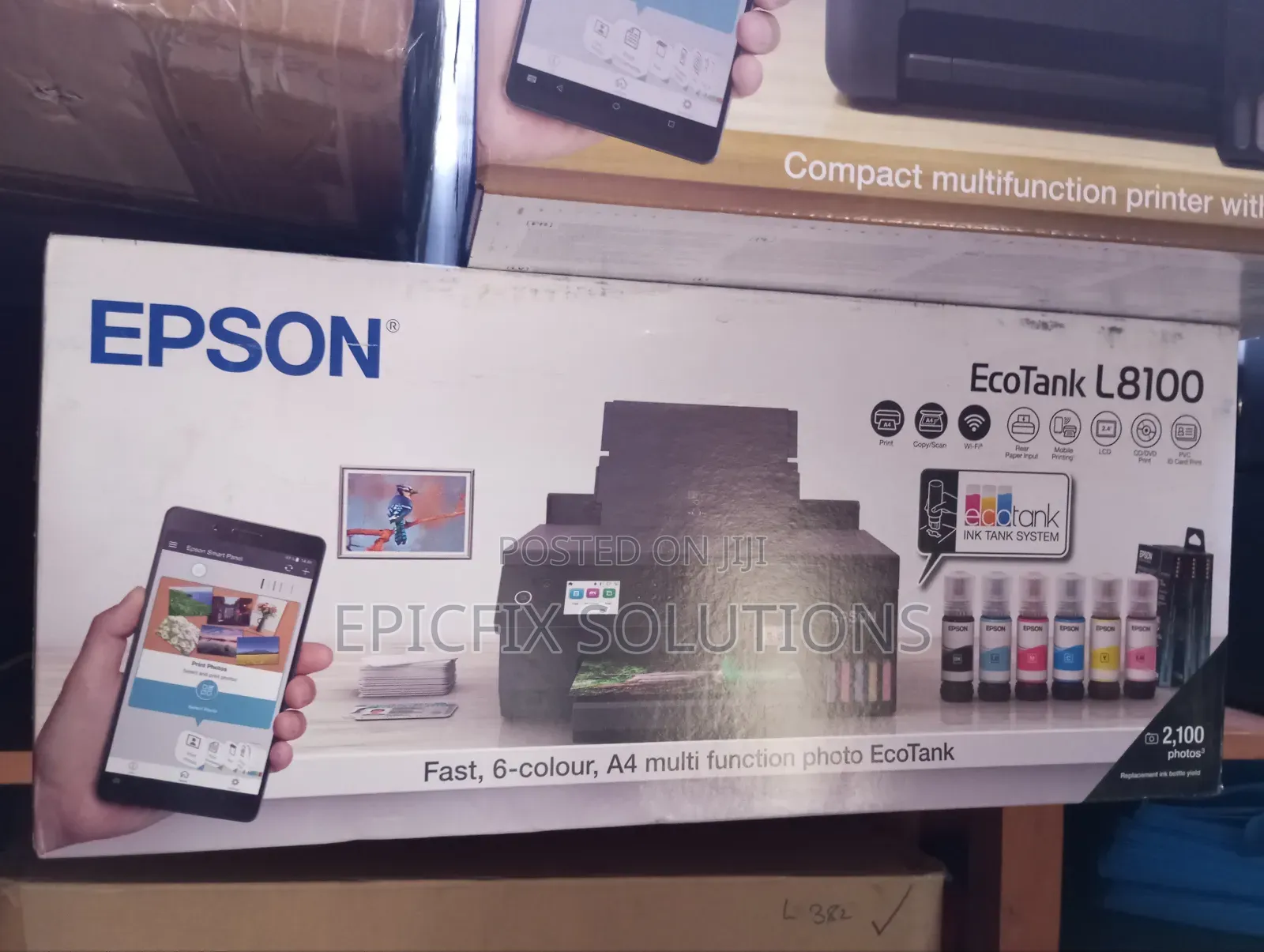 Epson L8100pvc,Photo and A4 Print Out Printer