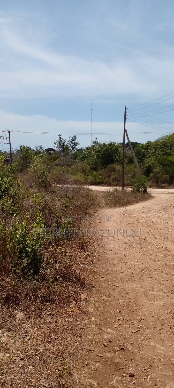 1 Plot on Sale on 2nd Beach Row, in Galu Beach.