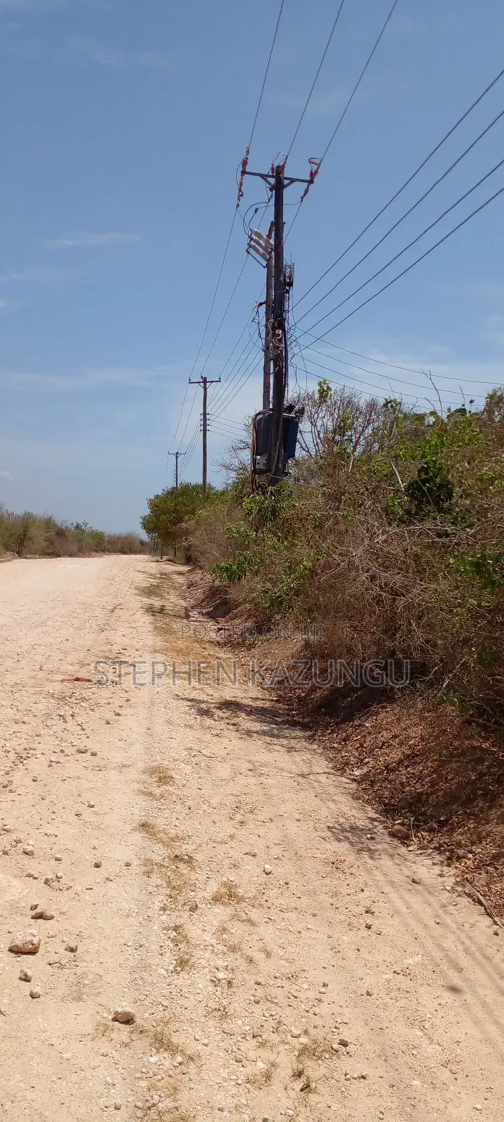 1 Plot on Sale on 2nd Beach Row, in Galu Beach.