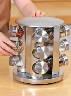 12 Rotating Spice Jars J1s5