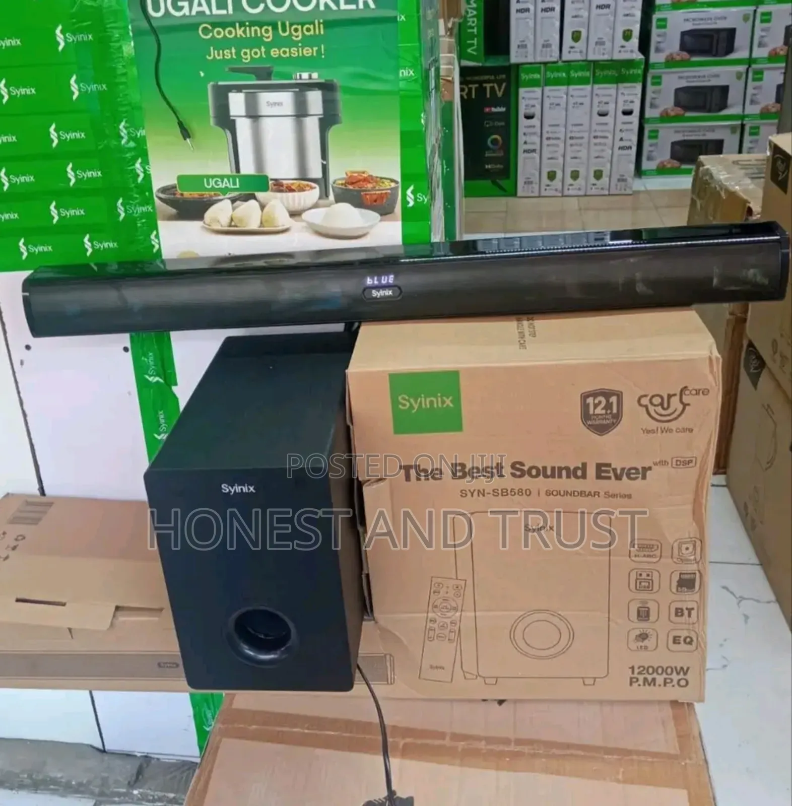 Black Syinix Sound Bar Speaker Syn-S60
