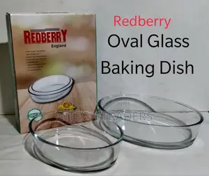 Redberry Glass Oval Baking Dish a Set of 2pcs
1.6/2.4ltrs