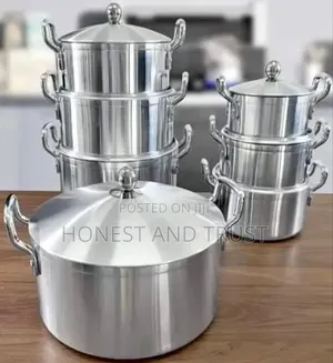 Tornado 14 Pieces Heavy Aluminium Stainless Pot Sufuria Set
