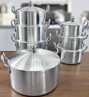 Tornado 14 Pieces Heavy Aluminium Stainless Pot Sufuria Set