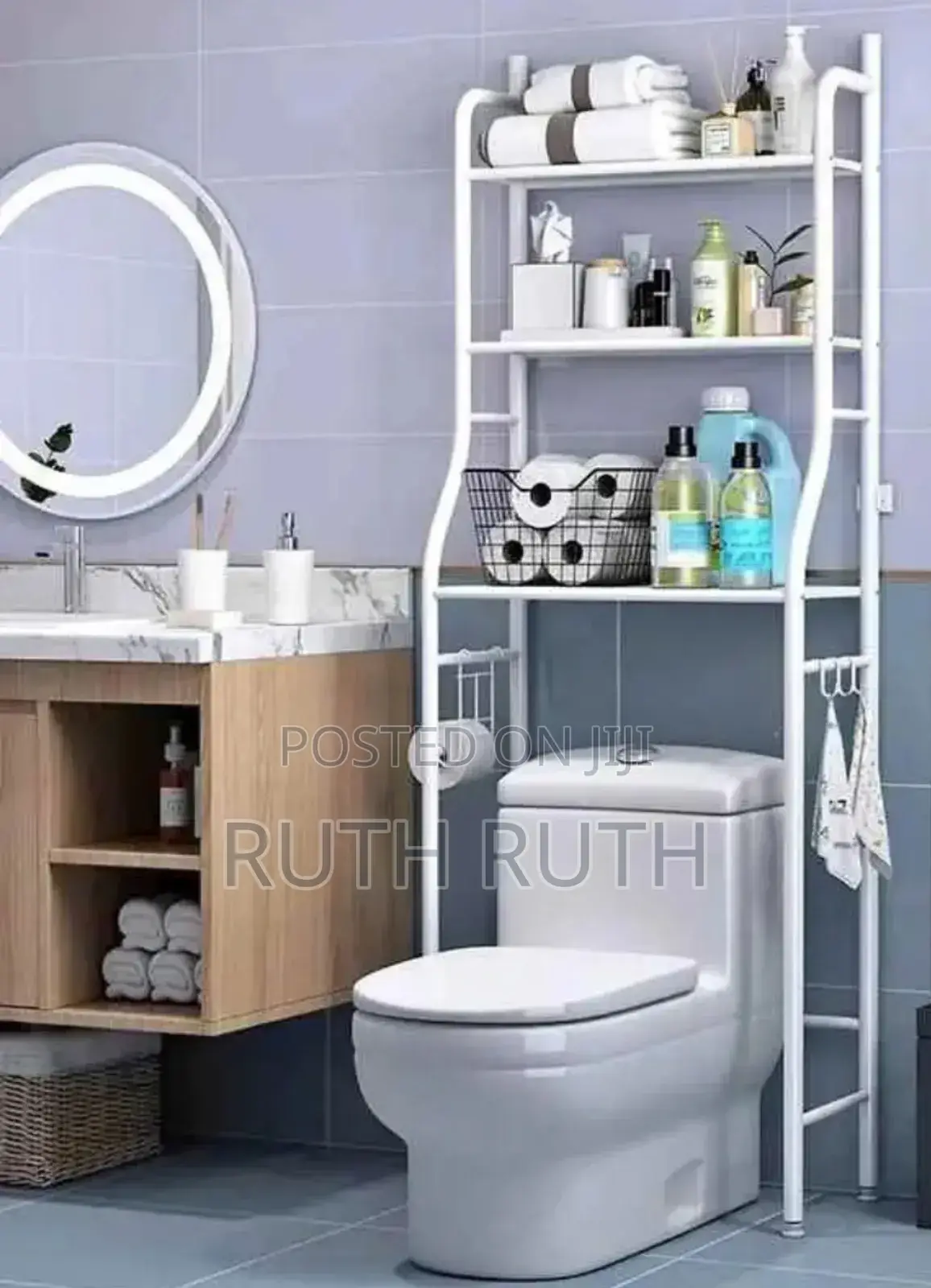 Over the Toilet Rack Organizer Toilet Stand Tidy Organizer