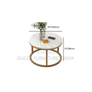 Coffee Tables: Stylish Double Nesting Rounded Coffee Table