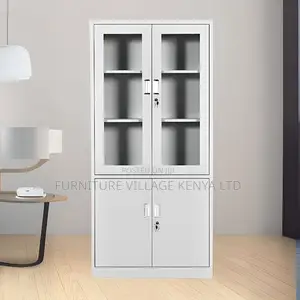 Office Storage Cabinets; Half-Glass Document Cupboards