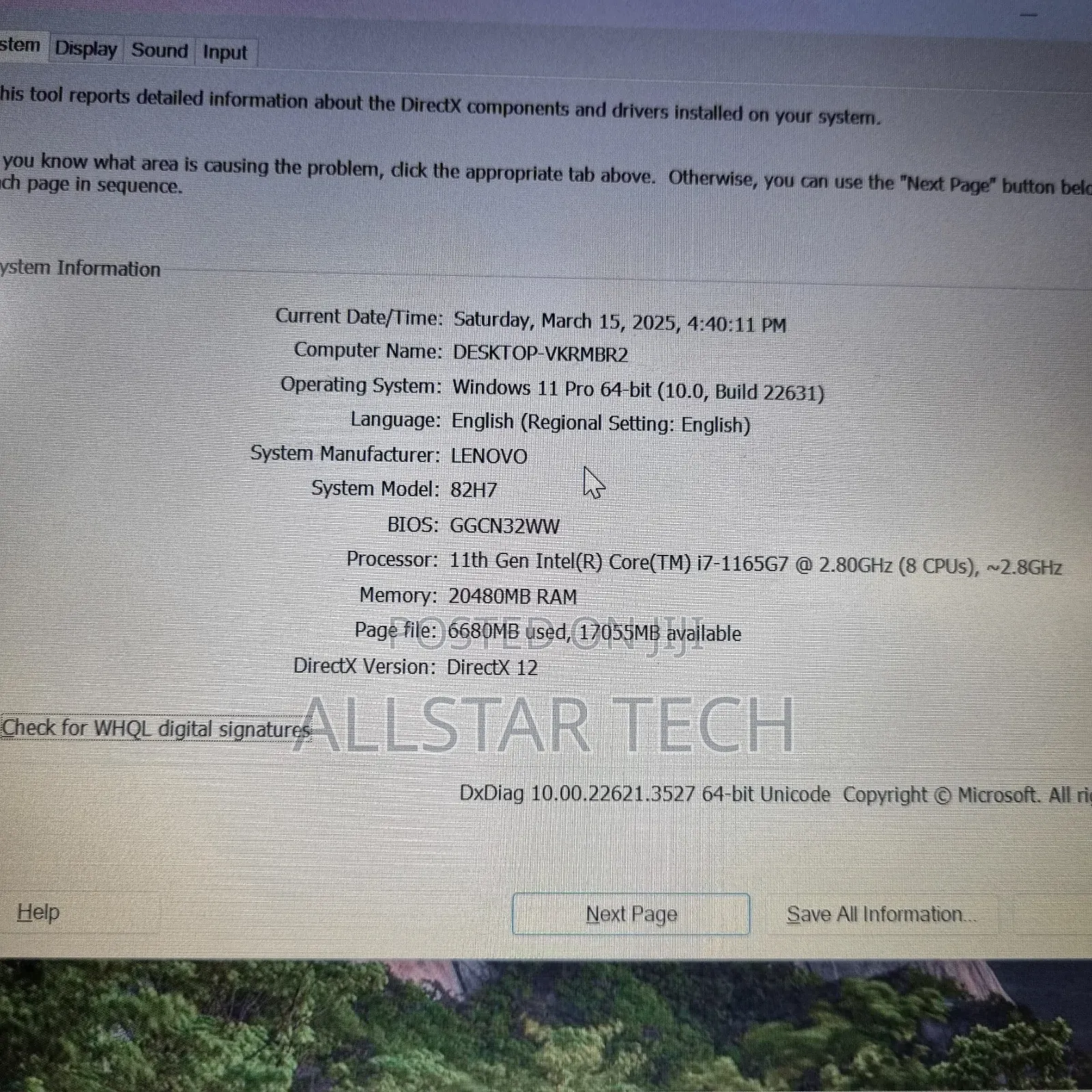 Laptop Lenovo Ideapad 3 16GB Intel Core I7 SSD 256GB
