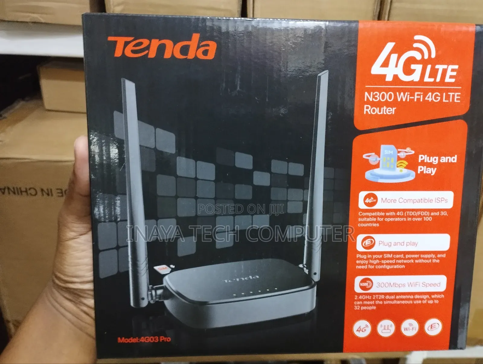 Tenda 4g03 Pro N300 Wi-Fi 4g Lte Router