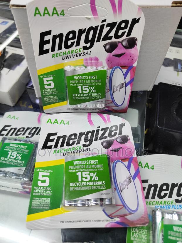 Triple Aaa Energizer Rechargeable Four Pack Batteries