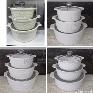 3pc Ceramic Serving Dishes Set