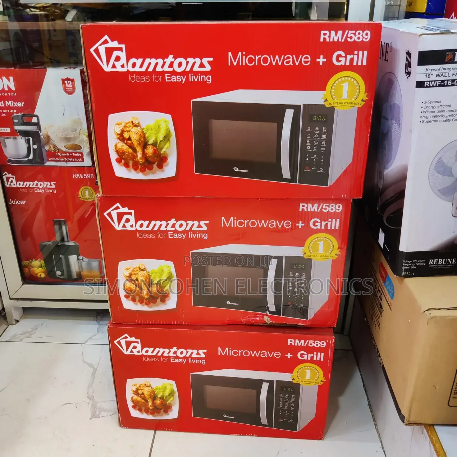 Ramtons 23 Litres Rm589 Microwave With Grill Rm589 (Silver)