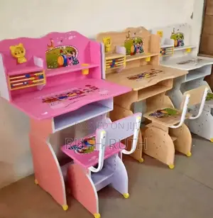 Kids Study Desk Pink Kids Tables Adjustable Available