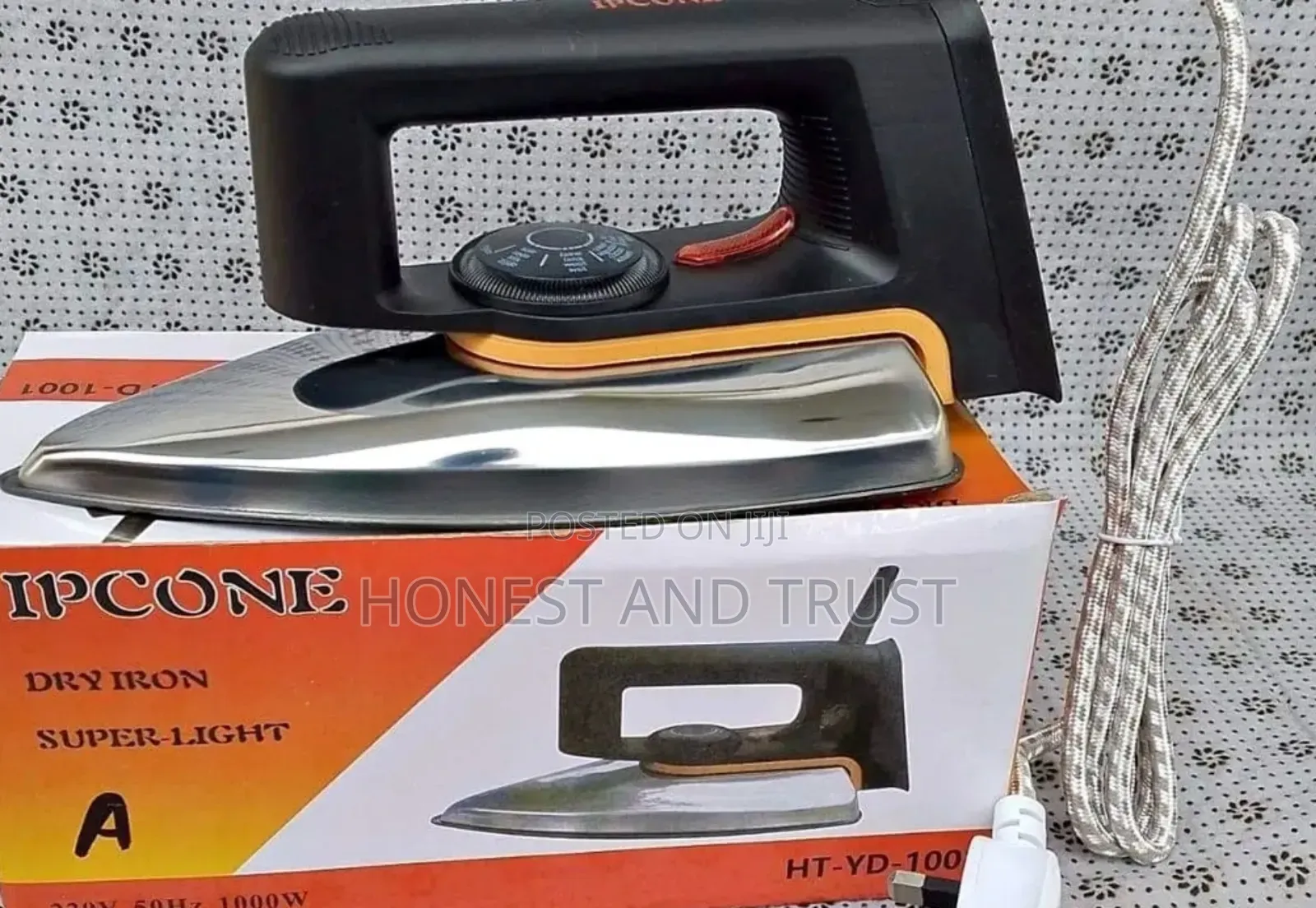 Electric Dry Iron Box Heavy Duty- Ipcone; Stainless