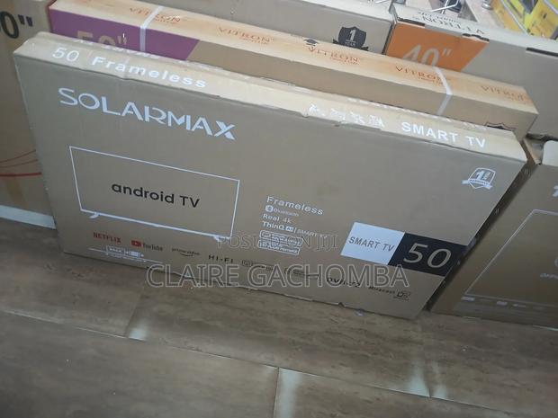 Solarmax 50"Inch Bluetooth Enabled Frameless Smart Android - main view