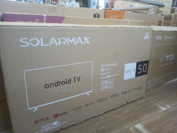 Solarmax 50"Inch Bluetooth Enabled Frameless Smart Android - thumbnail 2