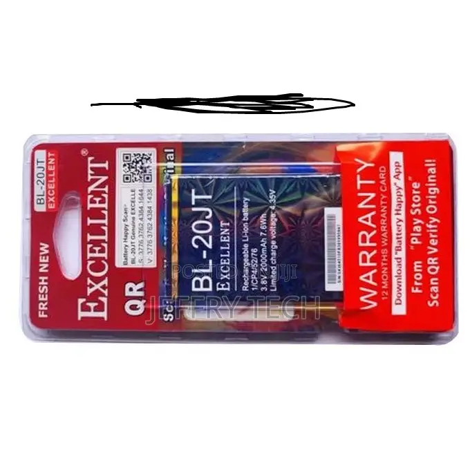 Excellent Mobile Phone Battery for Tecno F1 Bl-20jt - Black