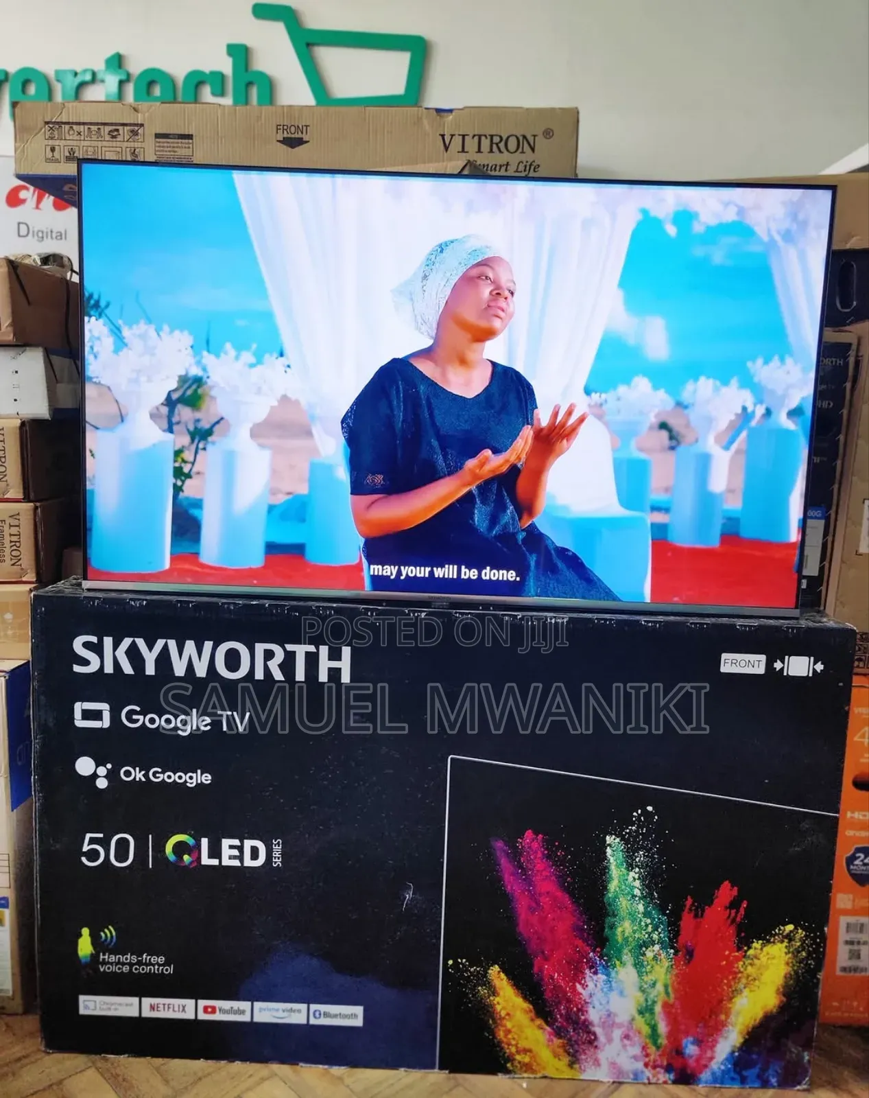 Skyworth 50" Qled Uhd Google Tv Latest Model