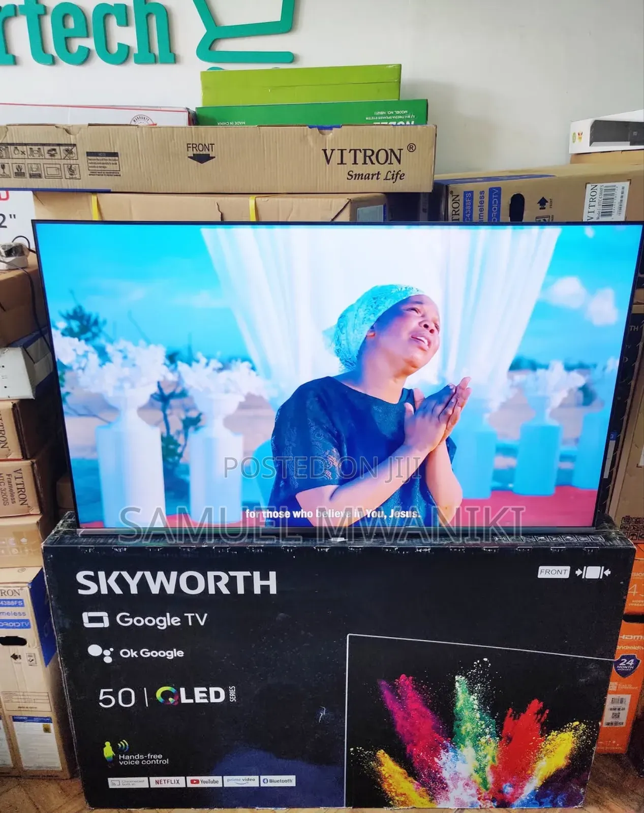 Skyworth 50" Qled Uhd Google Tv Latest Model