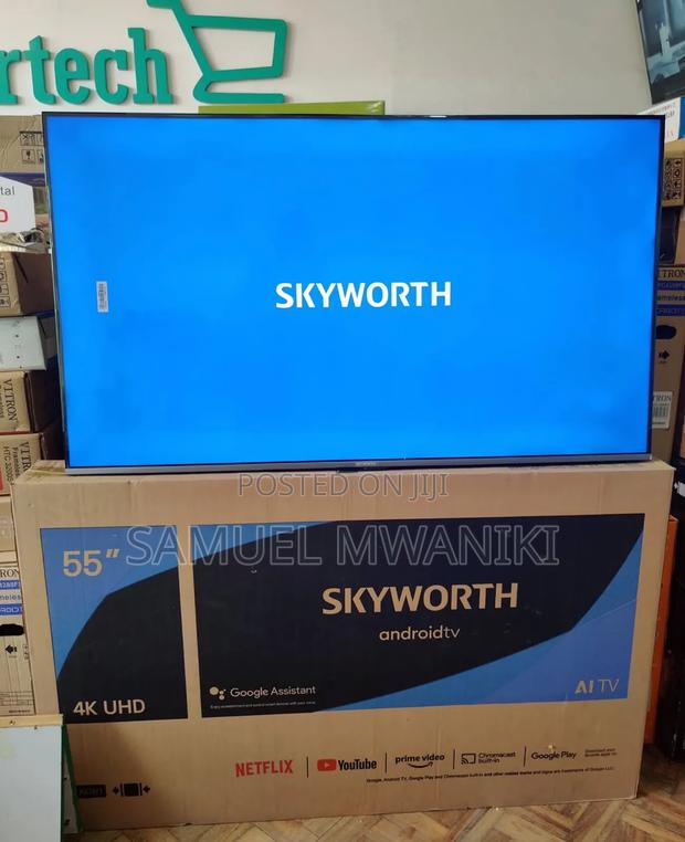 Skyworth 55" Uhd Android Tv Frameless Screen + Play Store - thumbnail 2