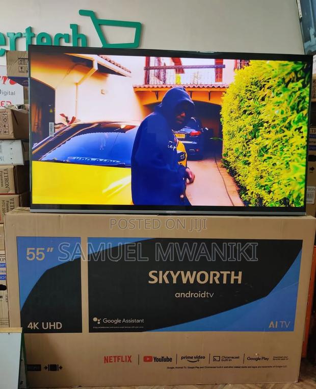 Skyworth 55" Uhd Android Tv Frameless Screen + Play Store - thumbnail 5