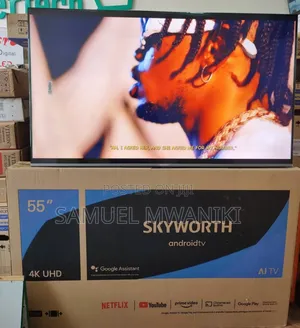 Skyworth 55" Uhd Android Tv Frameless Screen + Play Store