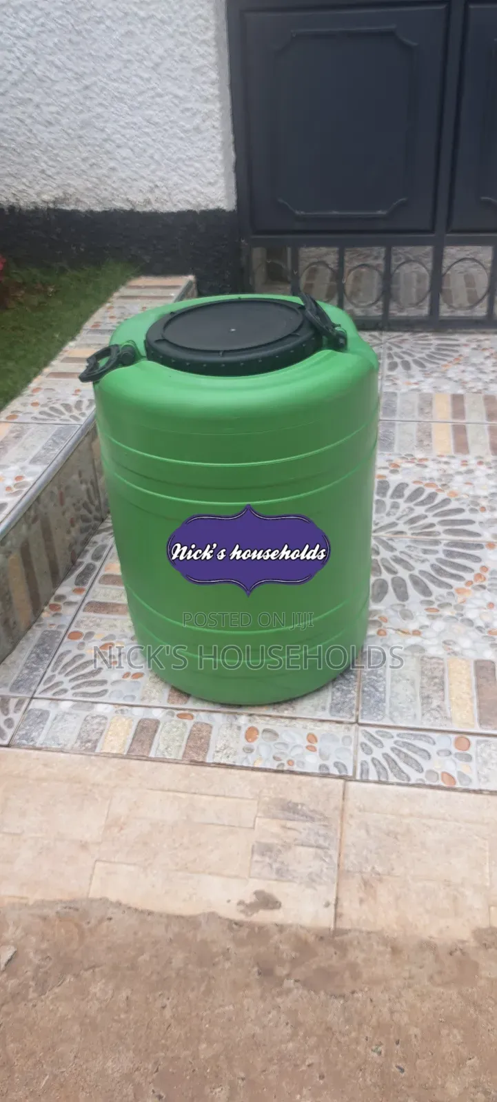 50 Litres Green Plastic Tank With a Tap