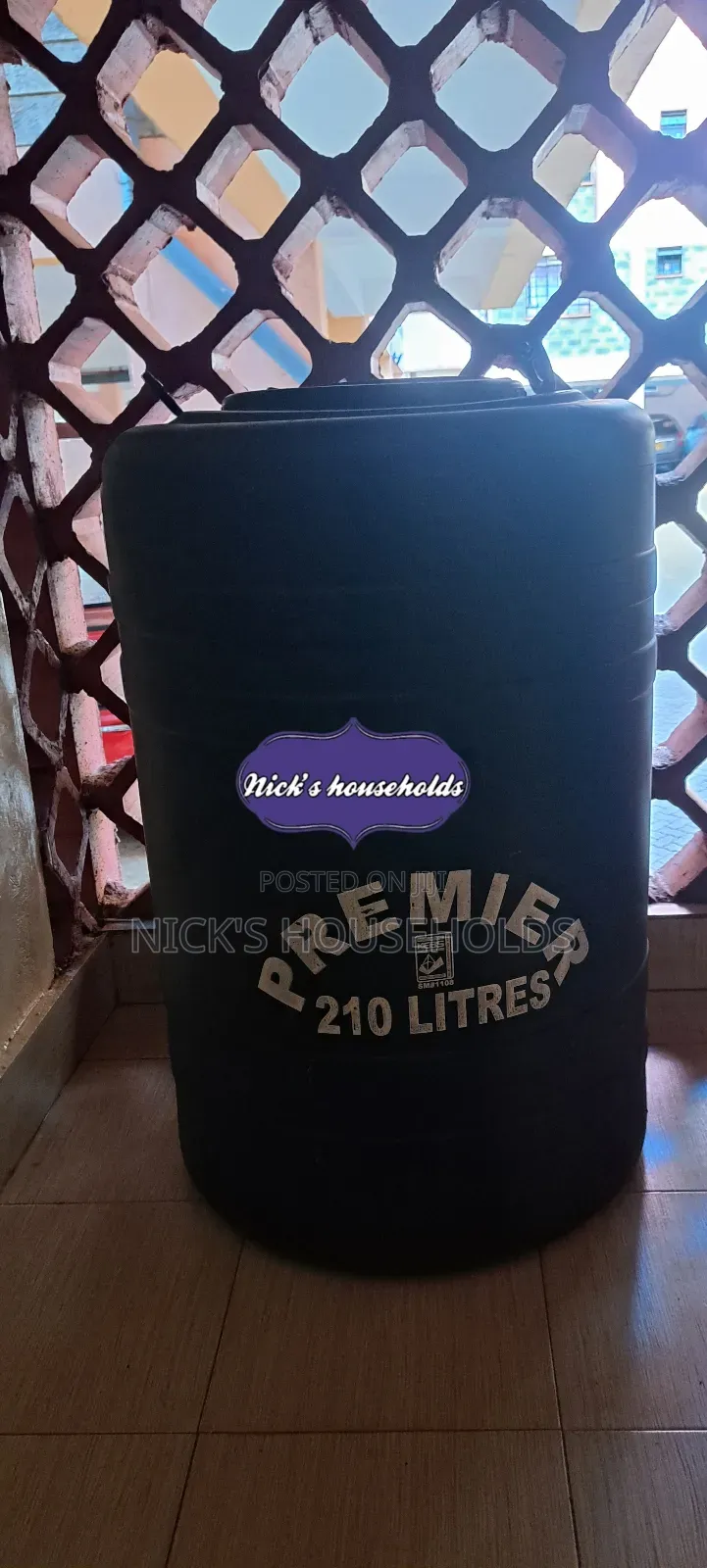 Black Water Tank 210 Litres Tanks